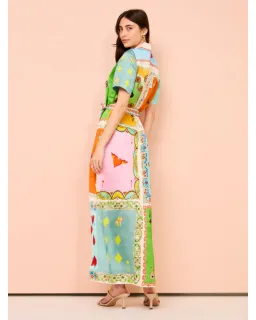 Alemais Rummy Shirt Dress Multi Size AU 16 for rent on The Volte - image 3