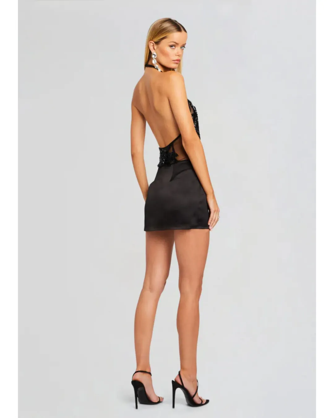 Retrofete Ondine Embellished Dress Black Size XS / AU 6 for rent on The Volte - main image