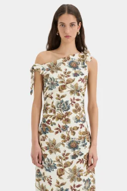 Sir The Label Eleanora Tie Shoulder Dress in Viola Floral Print Size 1 / AU 8 for rent on The Volte - image 2