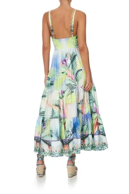 Camilla V Neck Cut Out Dress Whats Your Vice Multi Size Large / Au 16 for rent on The Volte - image 2