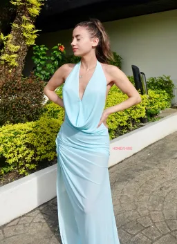 Natalie Rolt Anastasia Mini Dress Baby Blue Size 2 / AU 10 for rent on The Volte - image 1