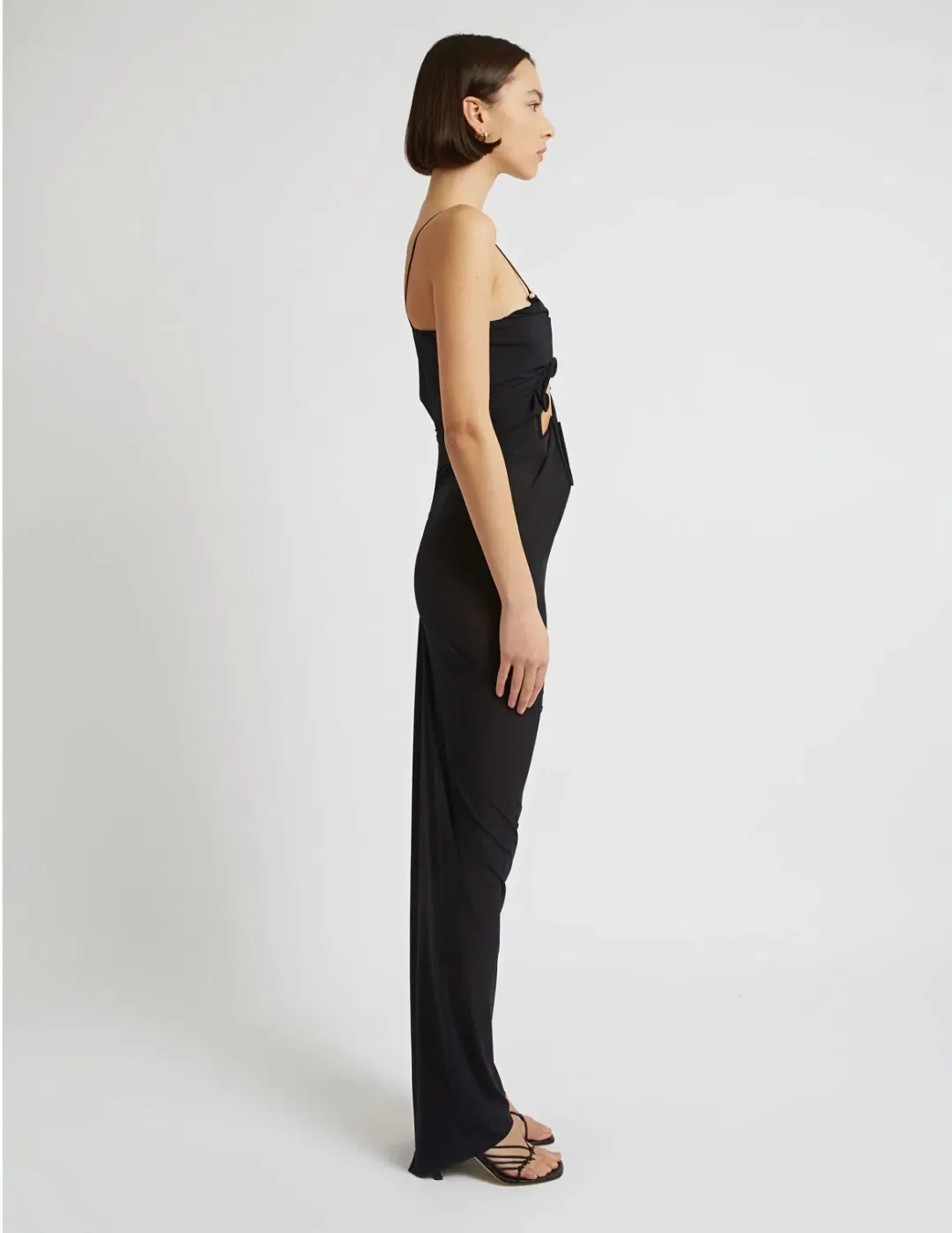 Christopher Esber Molded Venus Dress Black Size 6 for rent on The Volte - main image