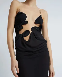Christopher Esber Molded Venus Dress Black Size 6 for rent on The Volte - image 1