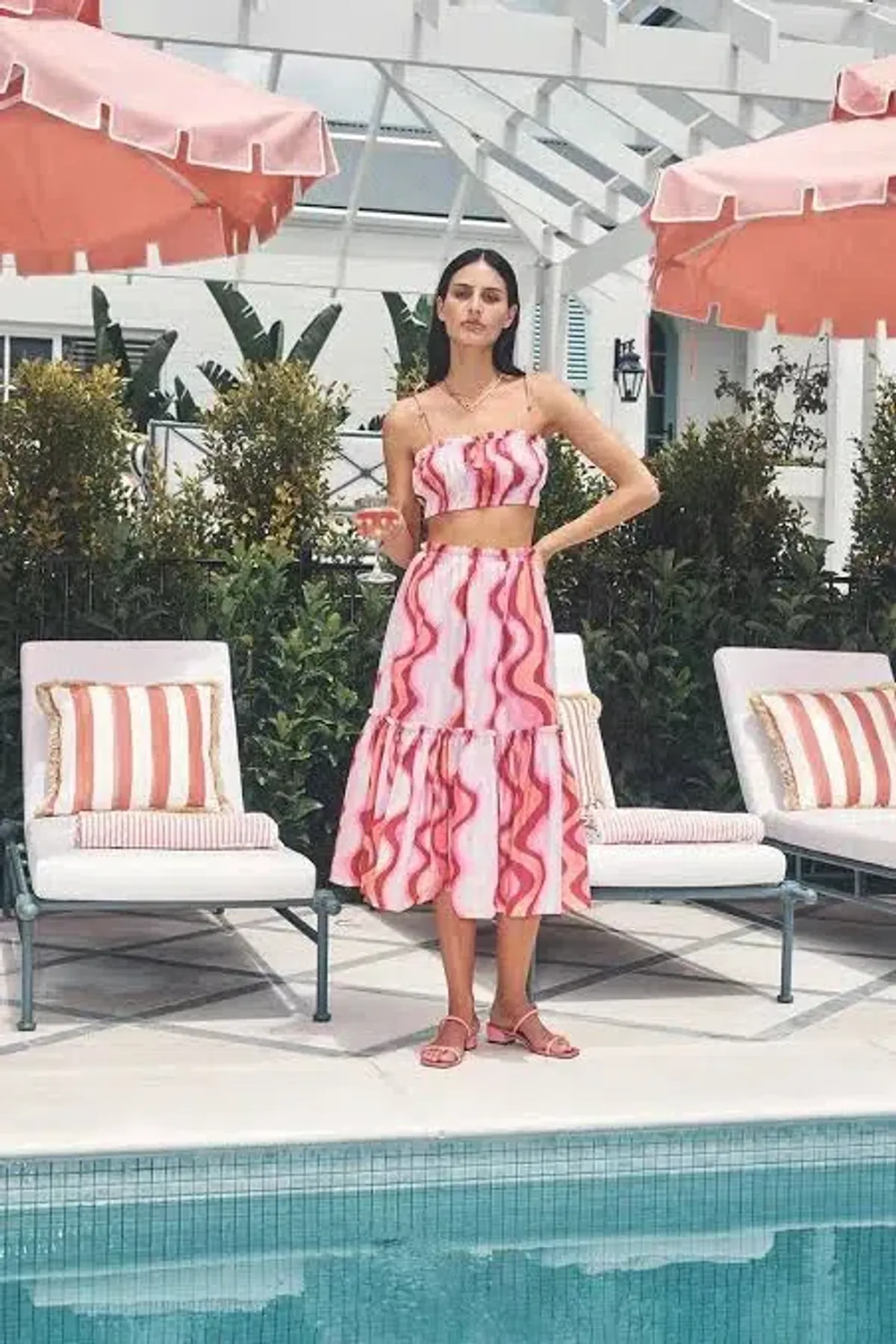 Steele Cameron Bustier & Austin Skirt Set in Groovy Print Size L / AU 12 - Image 5