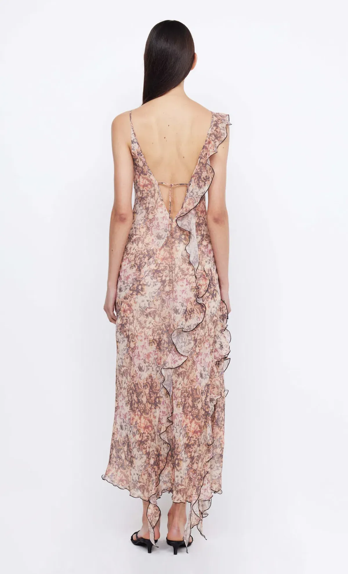 Bec & Bridge Courtney Frill Maxi Dress Versailles Floral Size 6 - Image 2