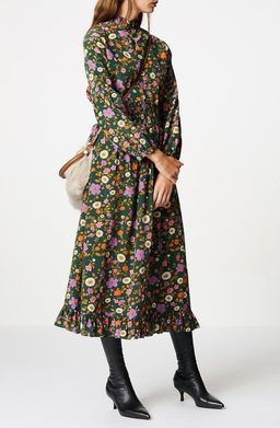 Scanlan Theodore CDC Printed Ruffle Hem Dress Floral Size 8 for rent on The Volte - image 3