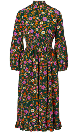 Scanlan Theodore CDC Printed Ruffle Hem Dress Floral Size 8 for rent on The Volte - image 2