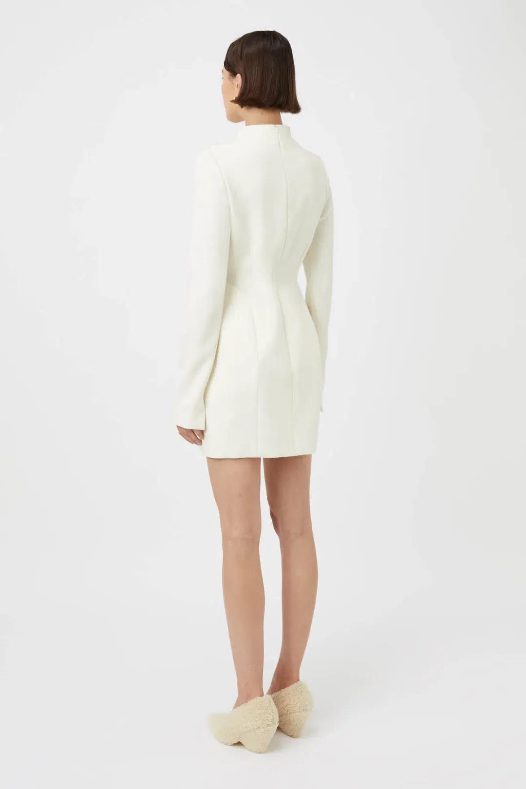 Camilla and Marc The Portico Mini Dress Cream Size 8 for rent on The Volte - main image