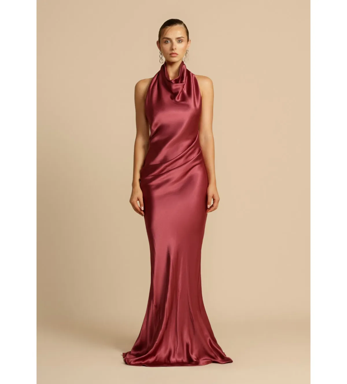 Arcina Ori Gaia Dress Rich Plum Hue Size 8 - Image 1