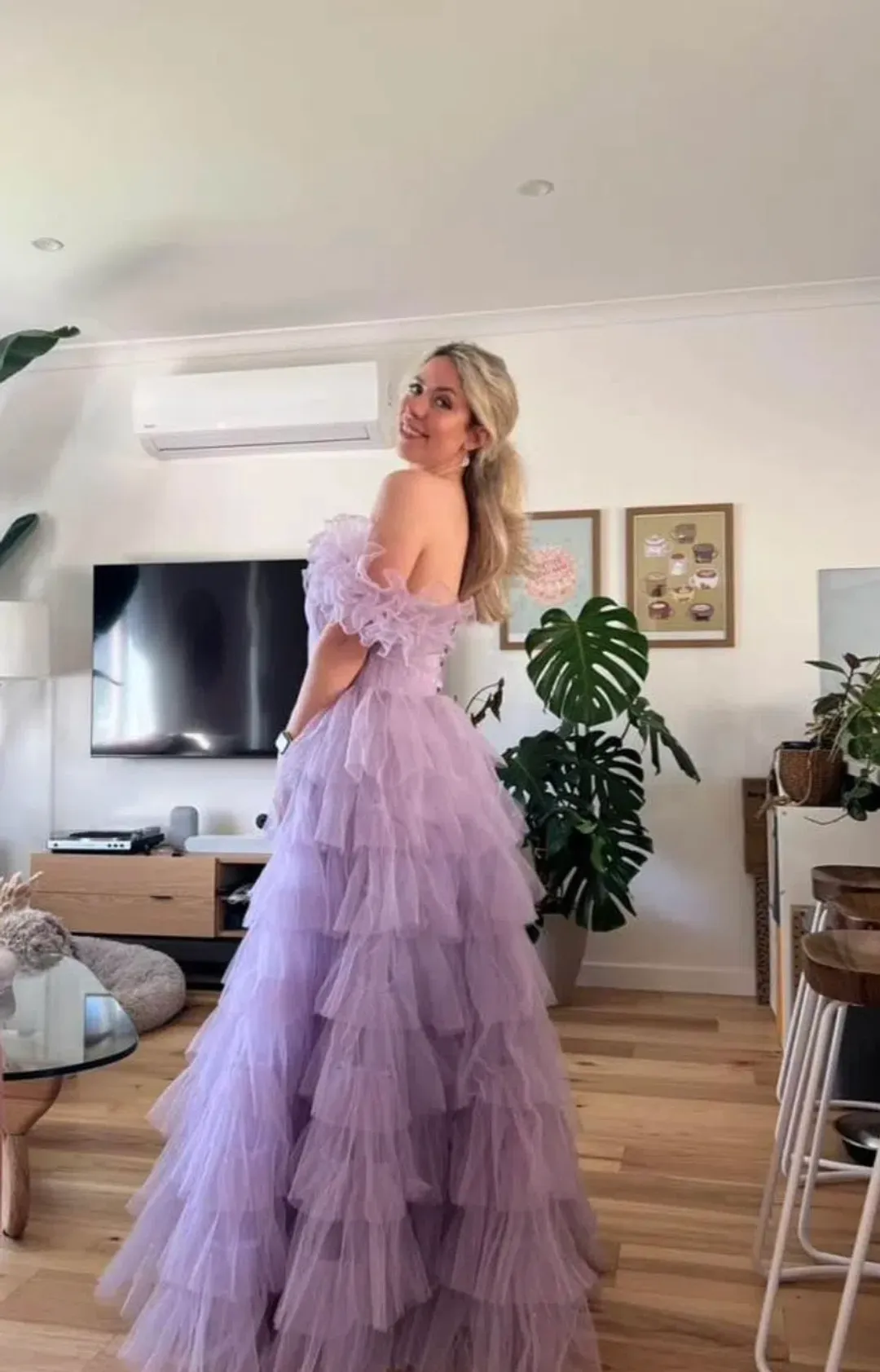 Ava Gowns Disney Princess Bridgerton Purple Ball Gown Purple Size 10 for rent on The Volte - main image