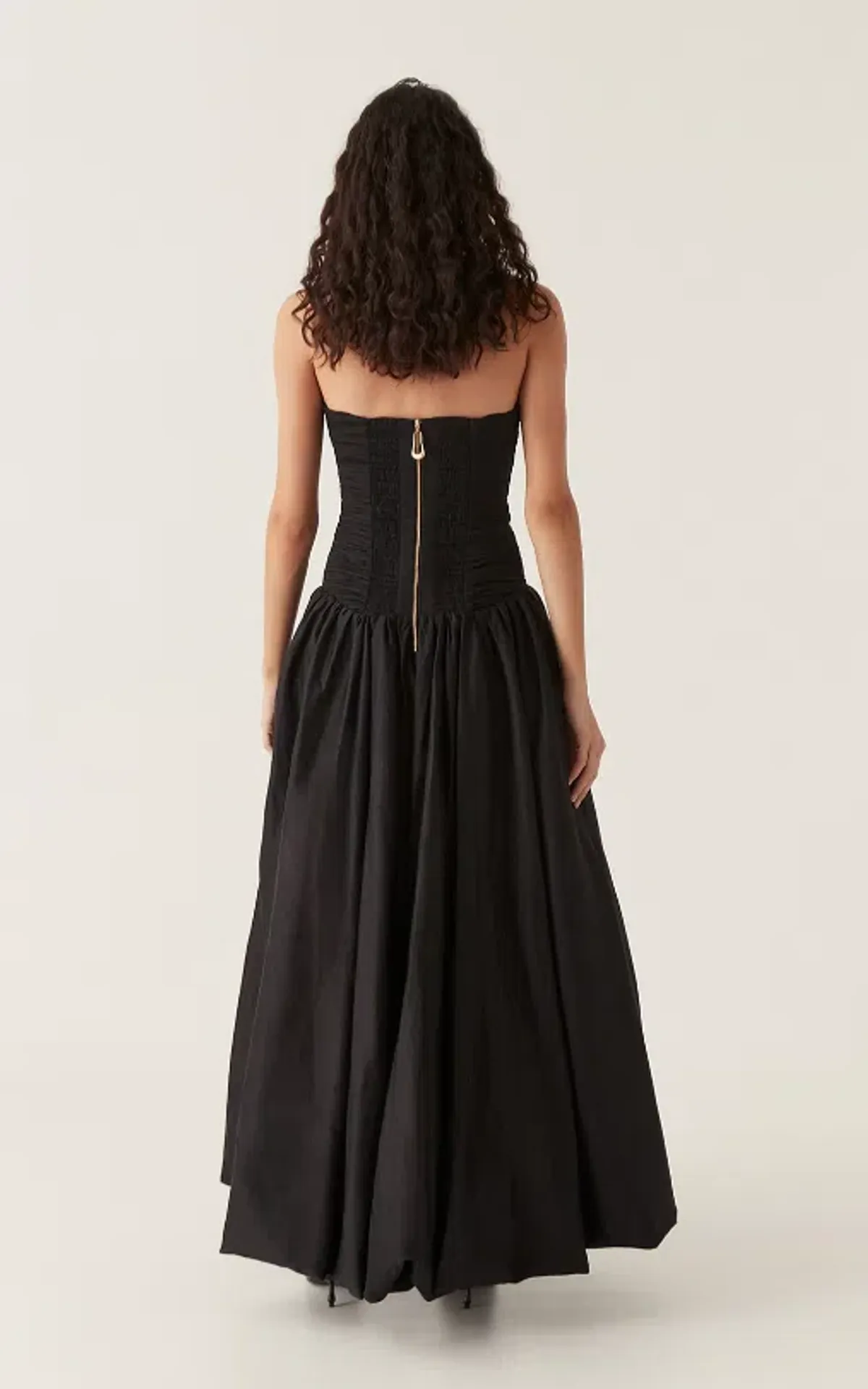 Aje Violette Bubble Hem Maxi Dress Black Size 8 - Image 5