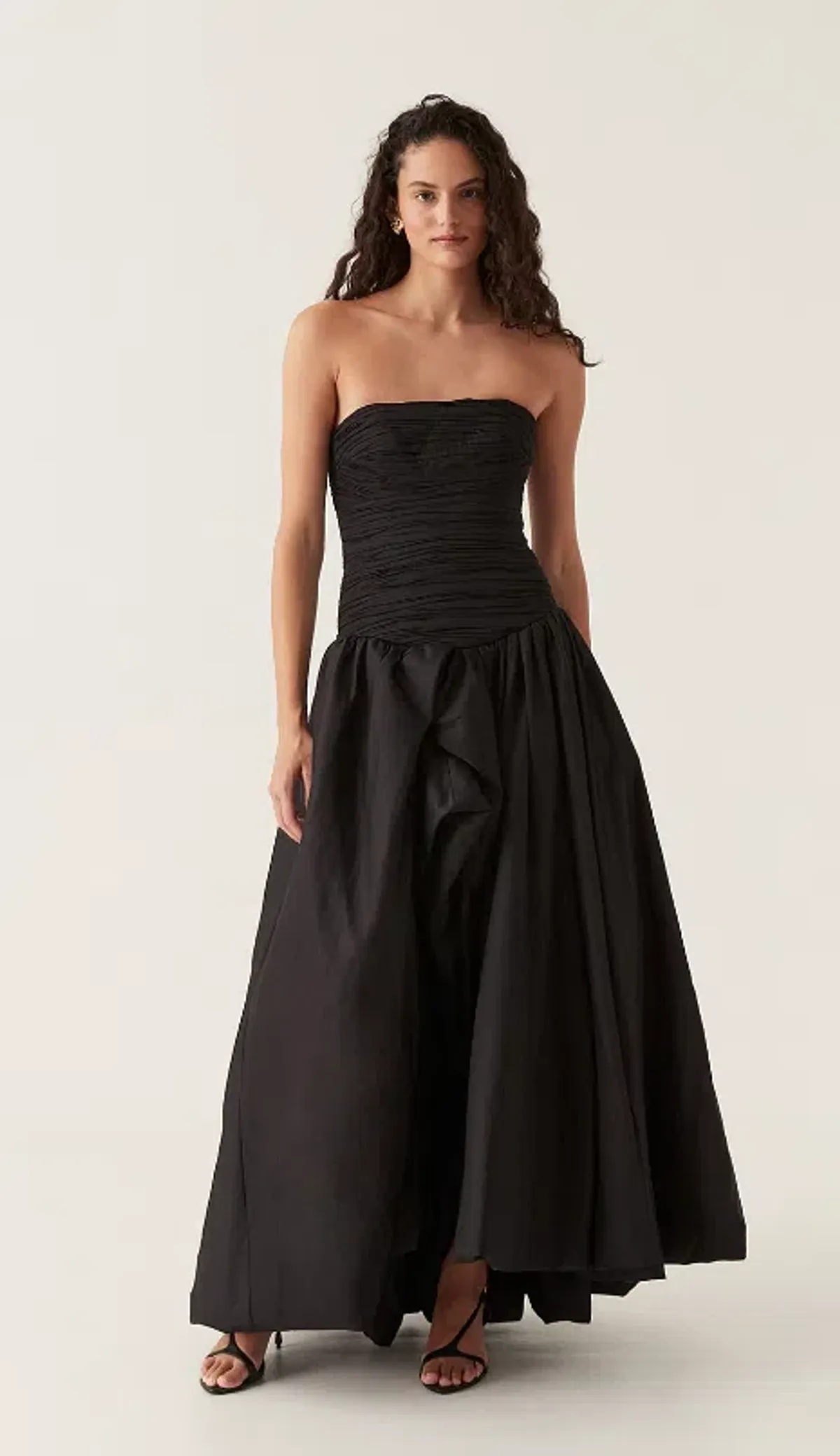 Aje Violette Bubble Hem Maxi Dress Black Size 10 - Image 5