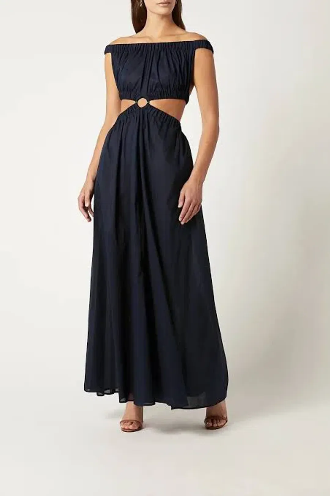 Scanlan Theodore Cotton Voille Ring Maxi Dress Black Size M /Au 10 for rent on The Volte - main image