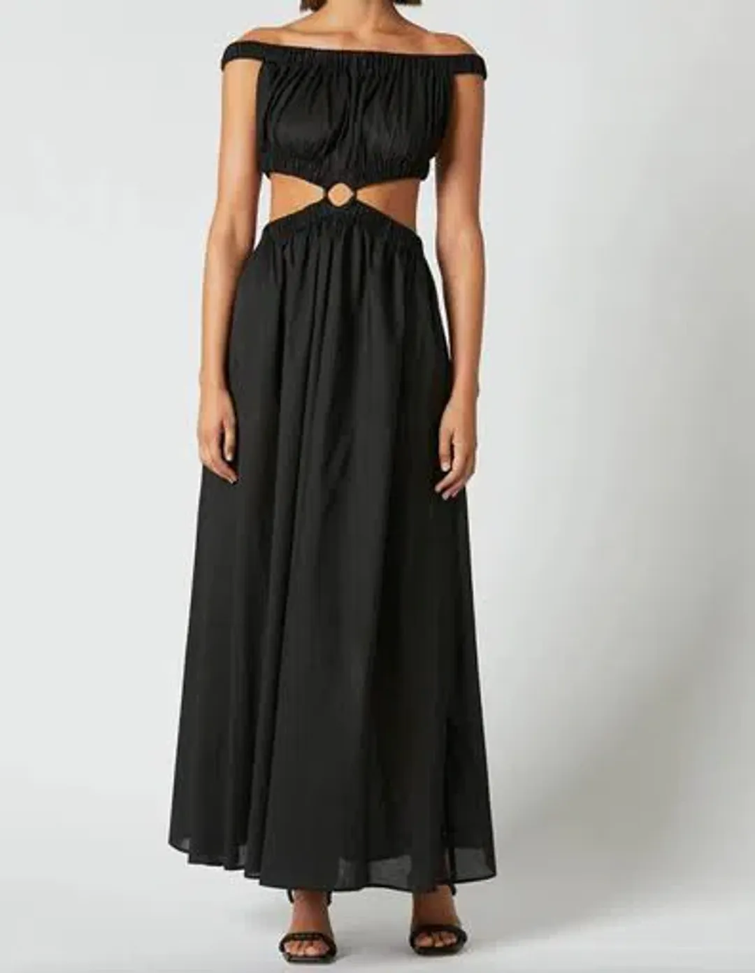 Scanlan Theodore Cotton Voille Ring Maxi Dress Black Size M /Au 10 for rent on The Volte - main image