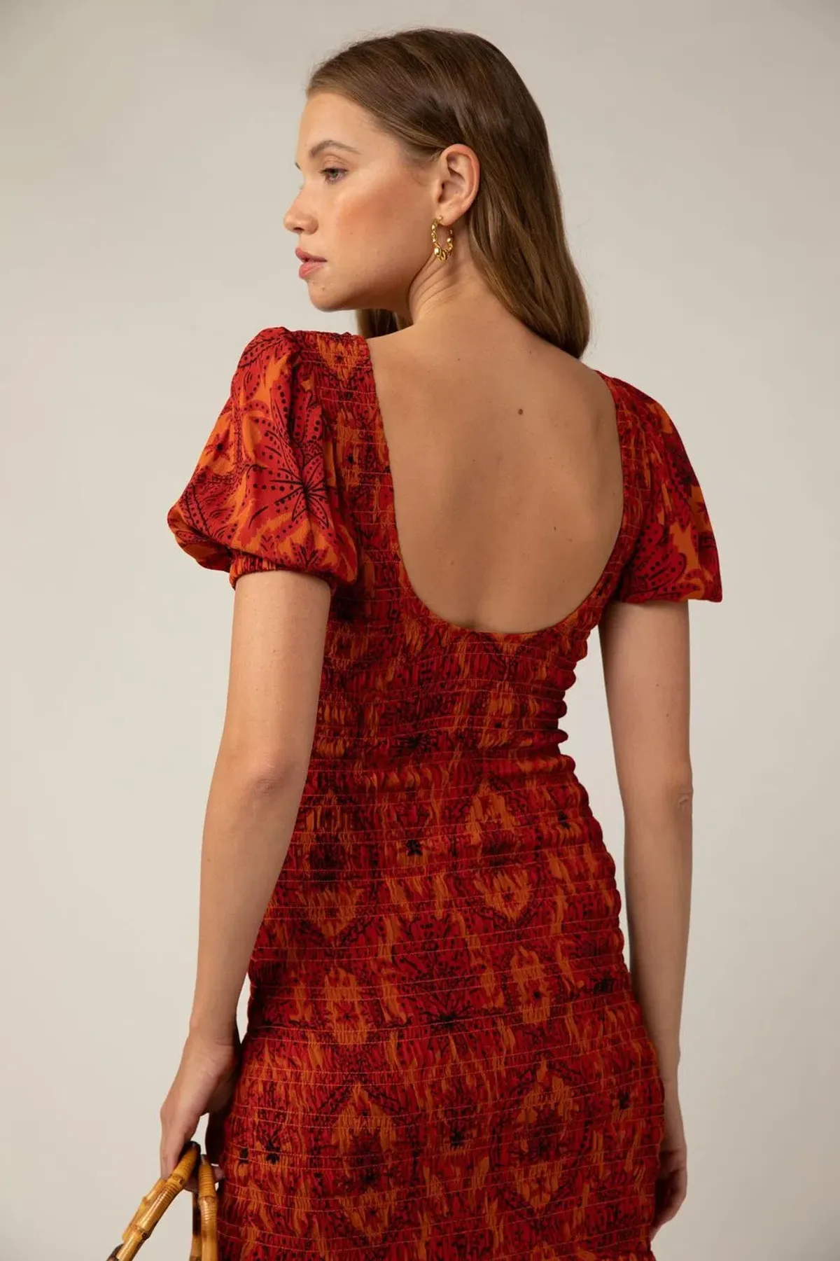 Rue Stiic Isabella Maxi Dress Red Size M/AU 10 - Image 3