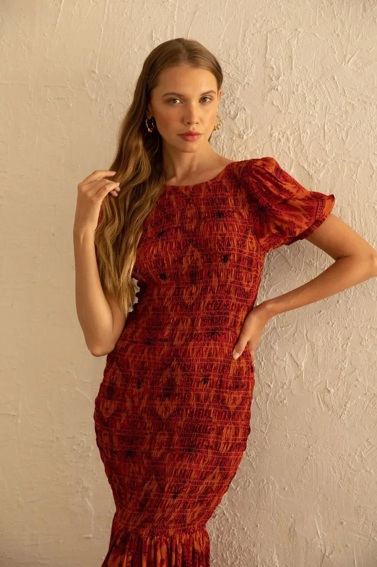 Rue Stiic Isabella Maxi Dress Red Size M/AU 10 - Image 5