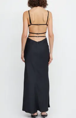 Bec & Bridge Diamond Days Strap Maxi Dress Black Size 6 for rent on The Volte - image 3