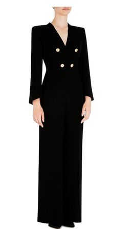 Carla Zampatti Onyx Military Precision Jumpsuit Black Size 12 for rent on The Volte - image 4
