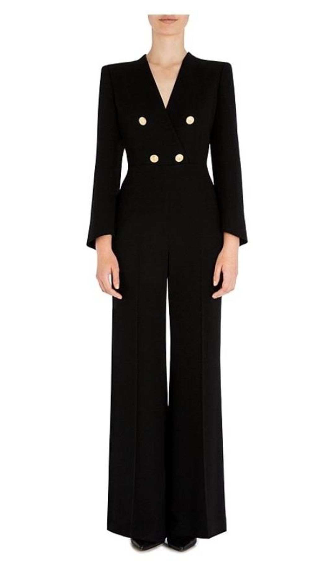 Carla Zampatti Onyx Military Precision Jumpsuit Black Size 12 for rent on The Volte - main image
