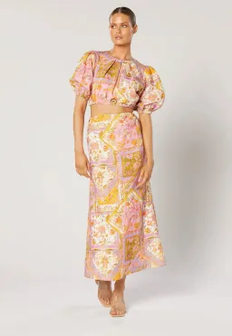 Winona Harlan Shell Top and Skirt Set Floral Size S / AU 8 for rent on The Volte - image 2