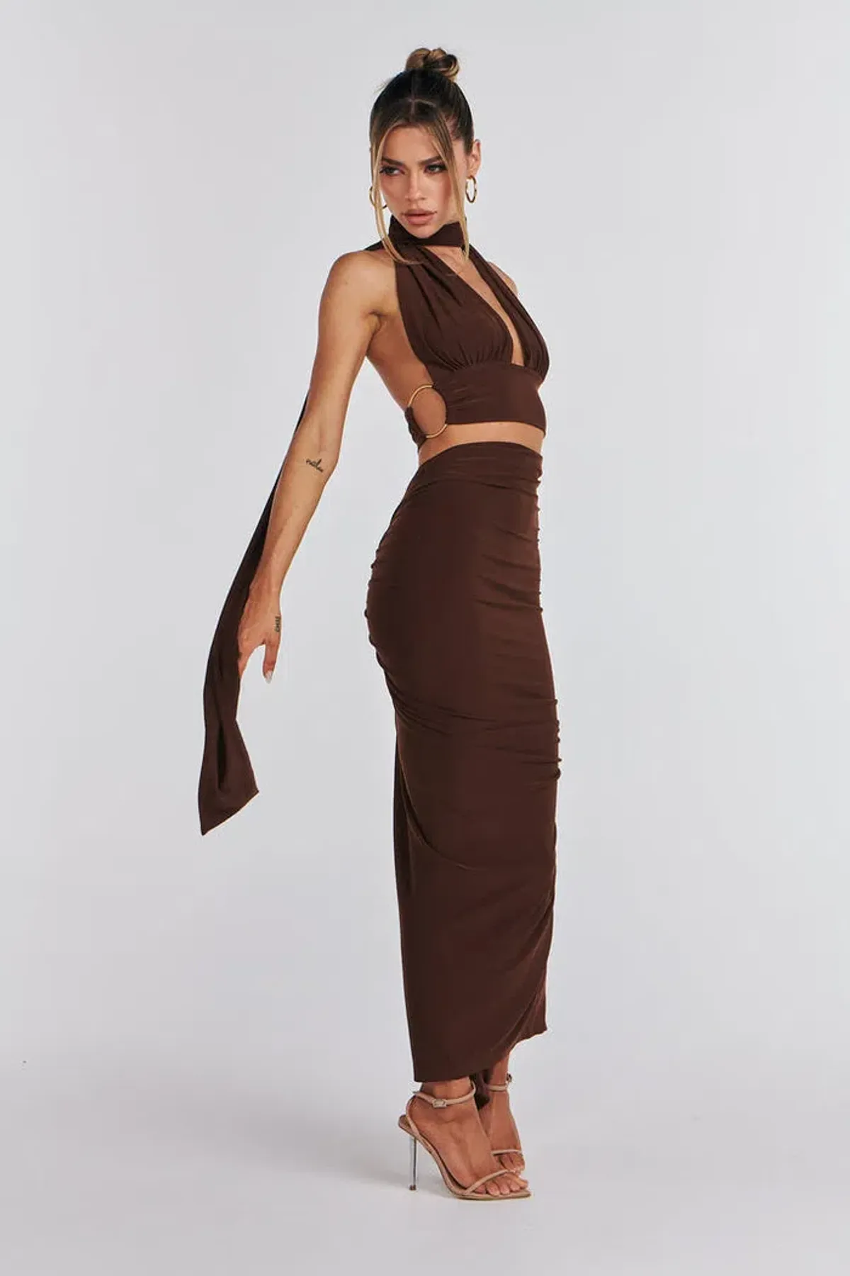Melani The Label Xara Multiway Two Piece Set Chocolate Size S / AU 8 - Image 1