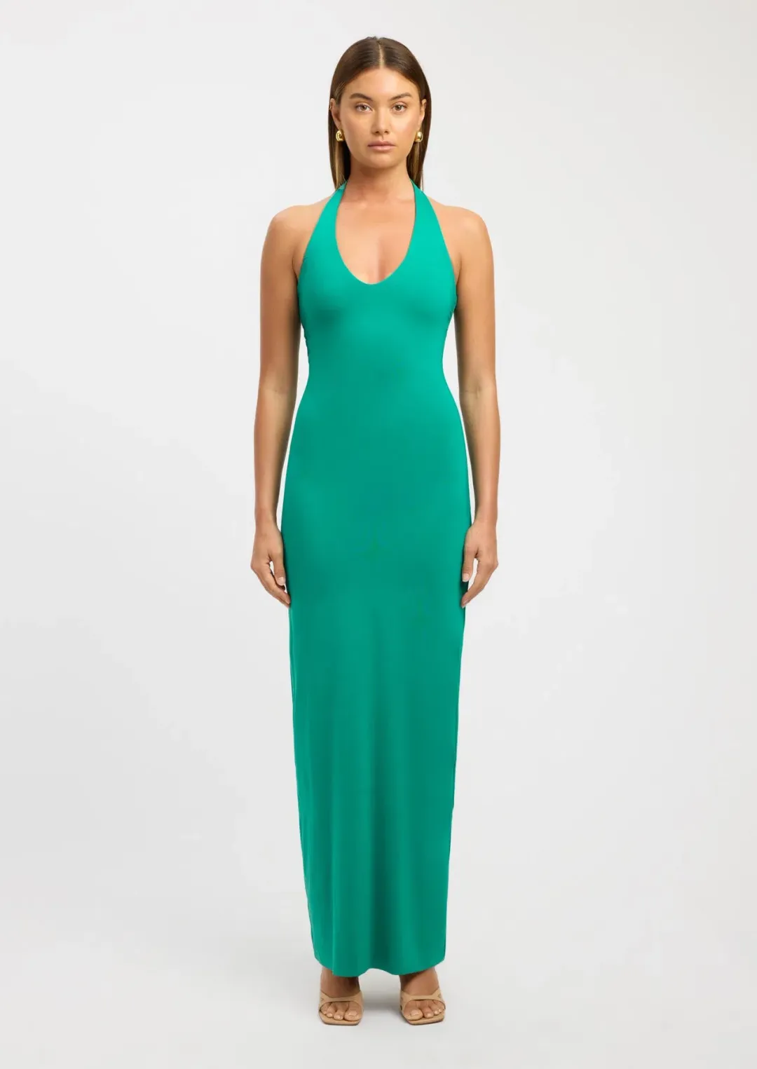 Kookai Stella Halter Maxi Dress Green Apple Size 36 / AU 8 for rent on The Volte - main image