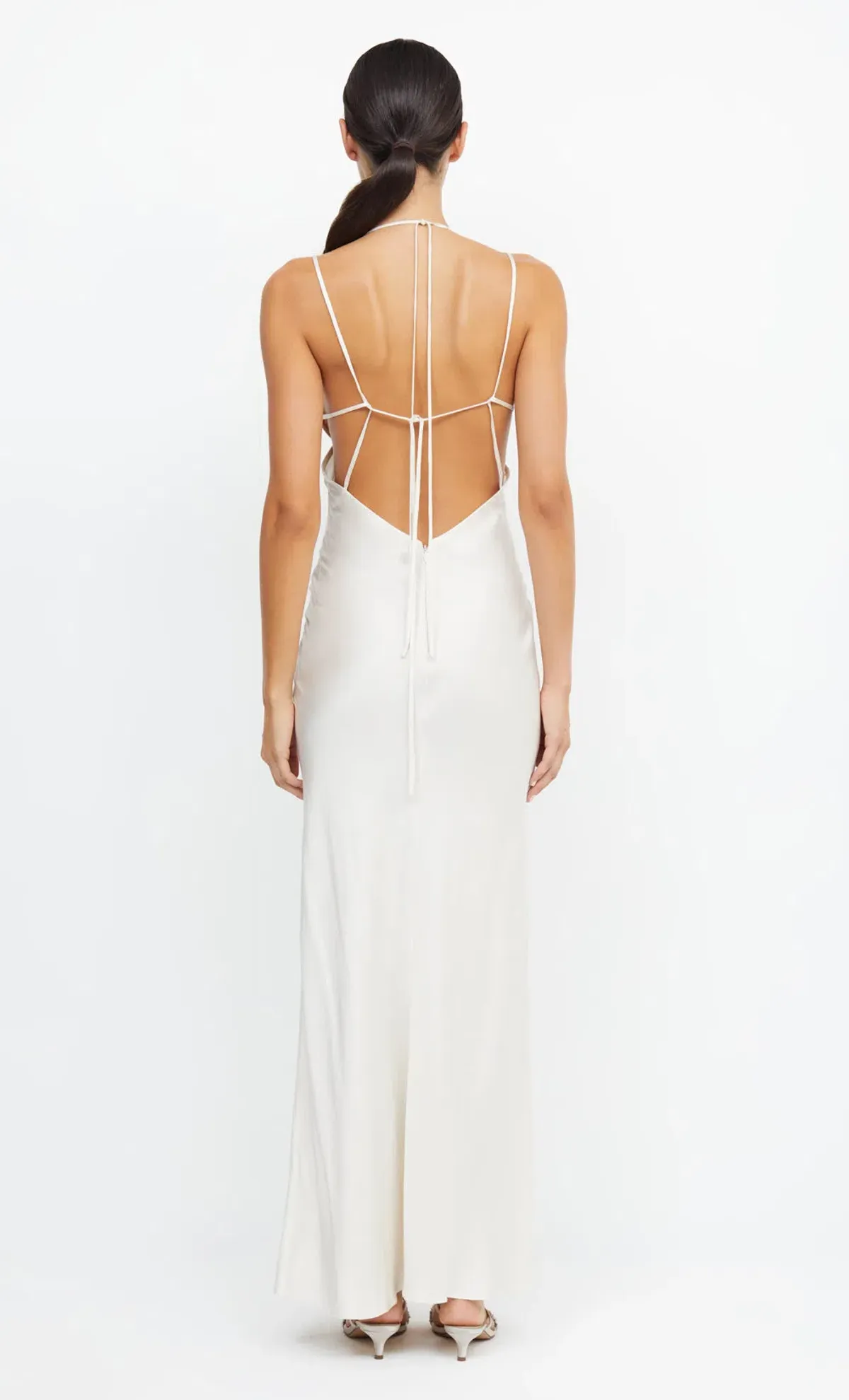 Bec & Bridge Adore Tie Maxi Dress Cream Size S / AU 8 - Image 2