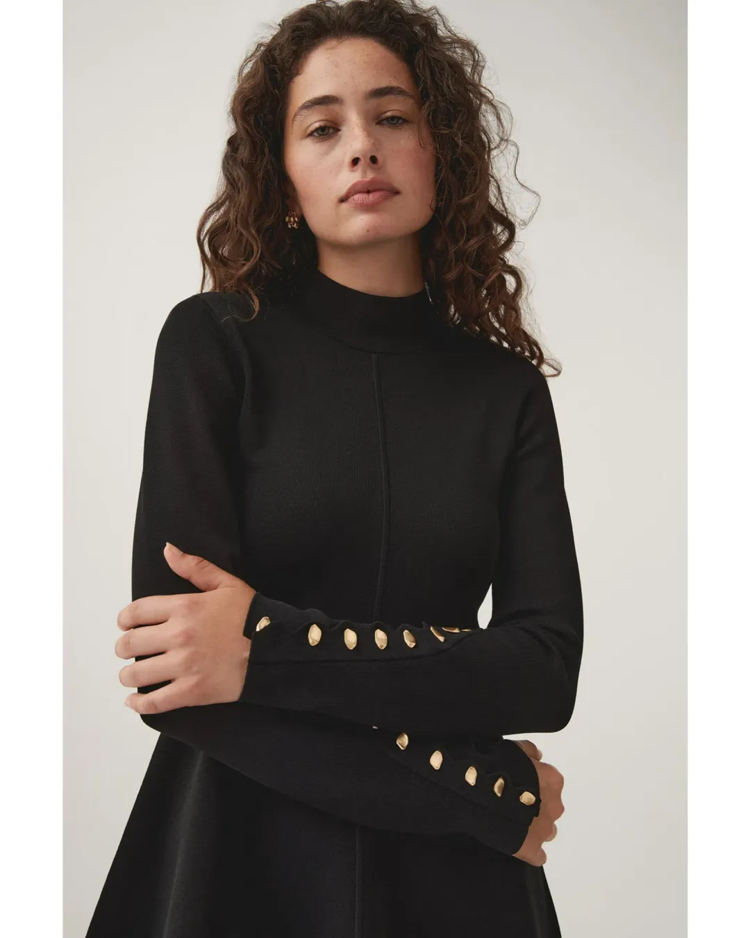 Aje Harmony Knit Dress in Black Size XXS / AU 4 for rent on The Volte - main image