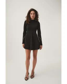 Aje Harmony Knit Dress in Black Size XXS / AU 4 for rent on The Volte - image 1