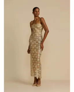Arcina Ori Kendra Maxi Dress Gold Size XL / AU 14 for rent on The Volte - image 1