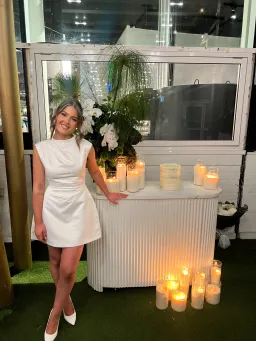 Odd Muse The Ultimate Muse Satin Straight Neck Mini Dress White Size XXS / AU 4 for rent on The Volte - image 1