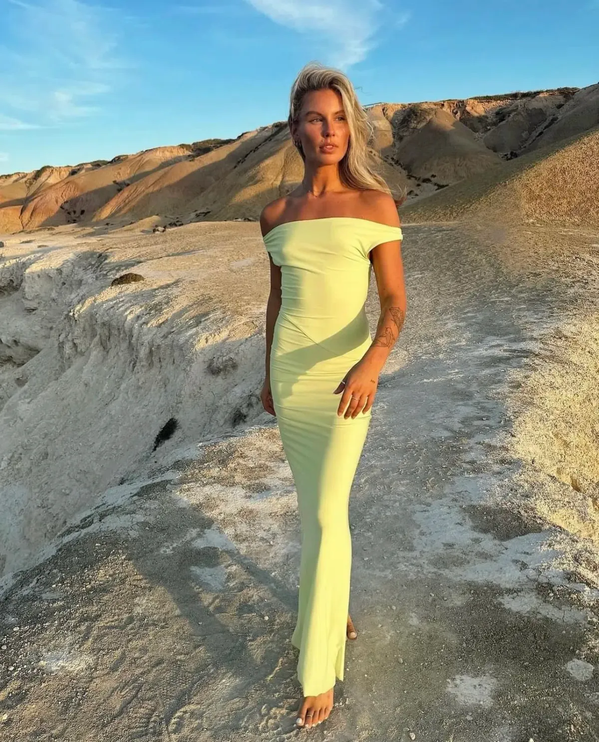 Natalie Rolt Bettina Gown Citron Size 2 / AU 10 - Image 2