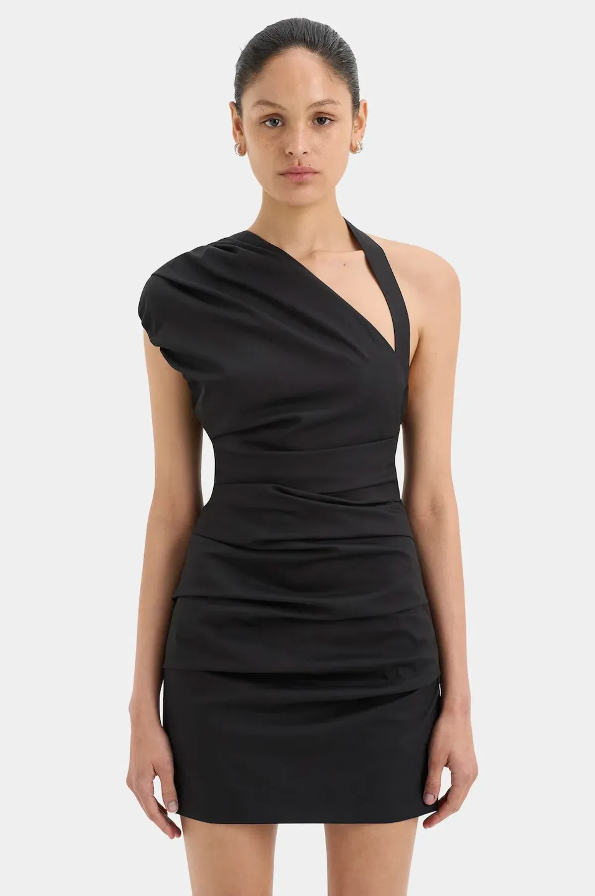 Sir the Label Azul Gathered Mini Dress Black Size 1 / AU 8 - Image 2