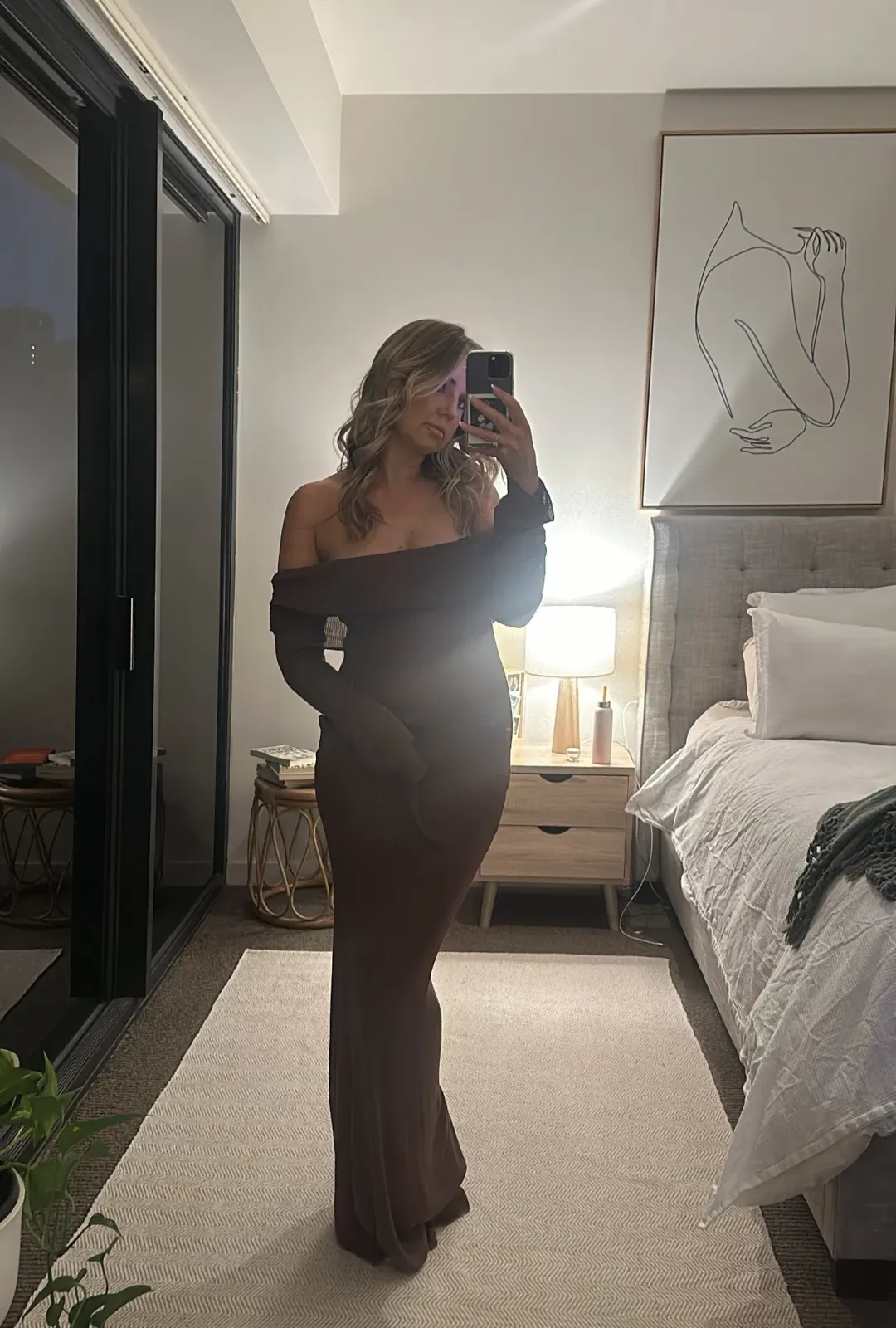 Bayse Brand Slaya Maxi Dress Bark Brown Size M / AU 10 for rent on The Volte - main image