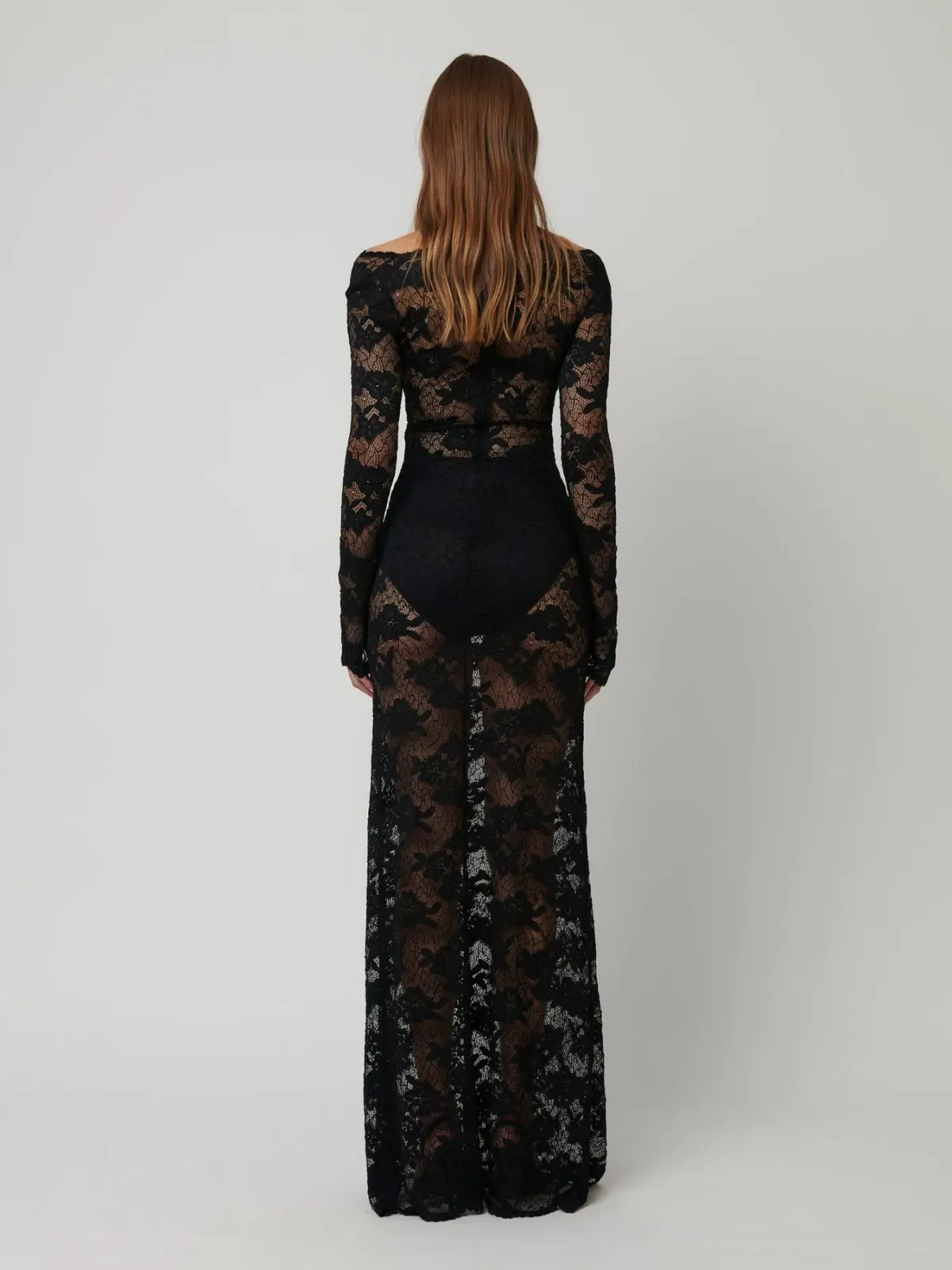 Effie Kats Milano Lace Gown Black Size XS / AU 6 - Image 2