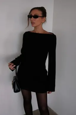 Henne Patrizia Mini Dress Black Size 12 for rent on The Volte - image 7