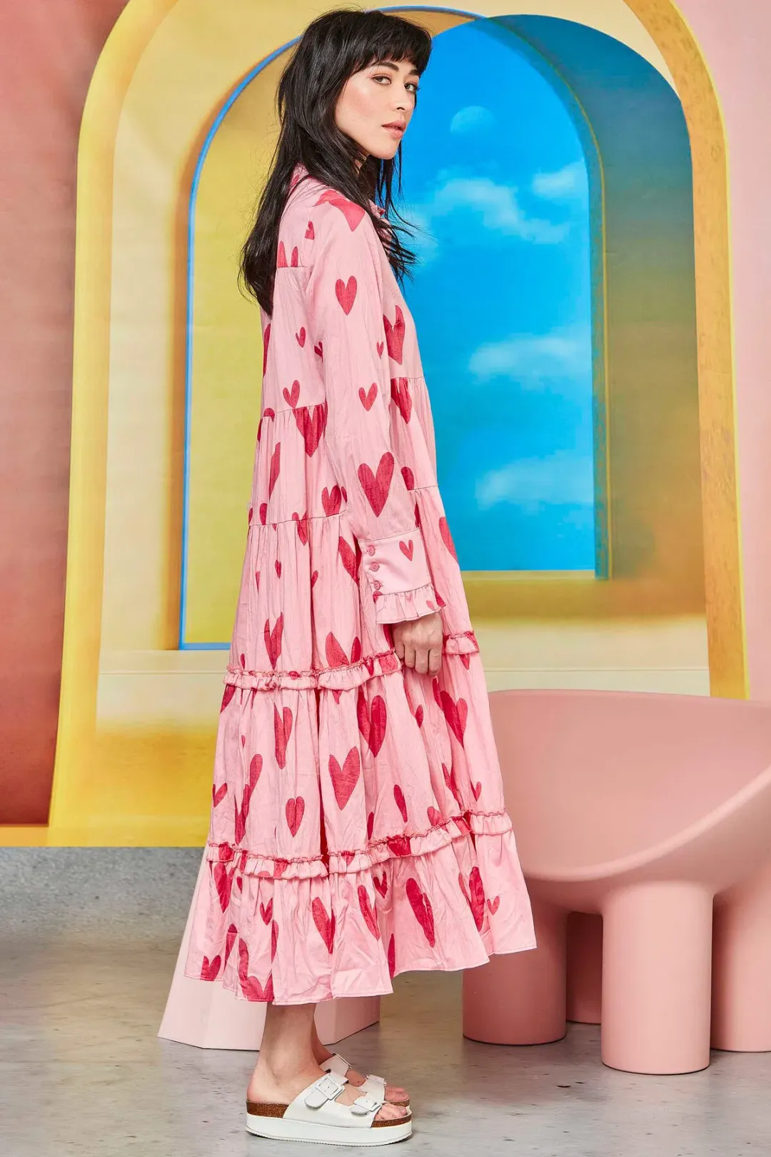 Coop by Trelise Cooper The Full Swoon Dress Heart Full Print Size S / AU 8 for rent on The Volte - main image