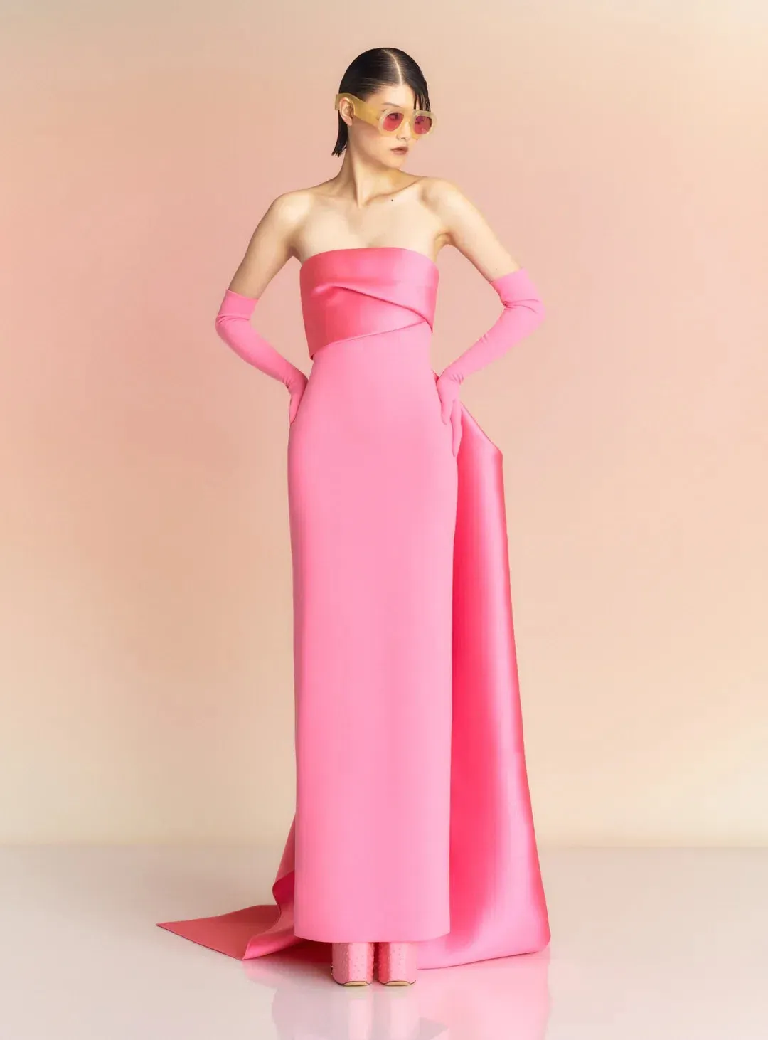 Solace London The Kinsley Maxi Dress in Rose Pink Size 12 for rent on The Volte - main image