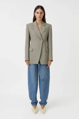 Camilla And Marc Banks Blazer Black Houndstooth Size 8 for rent on The Volte - image 1