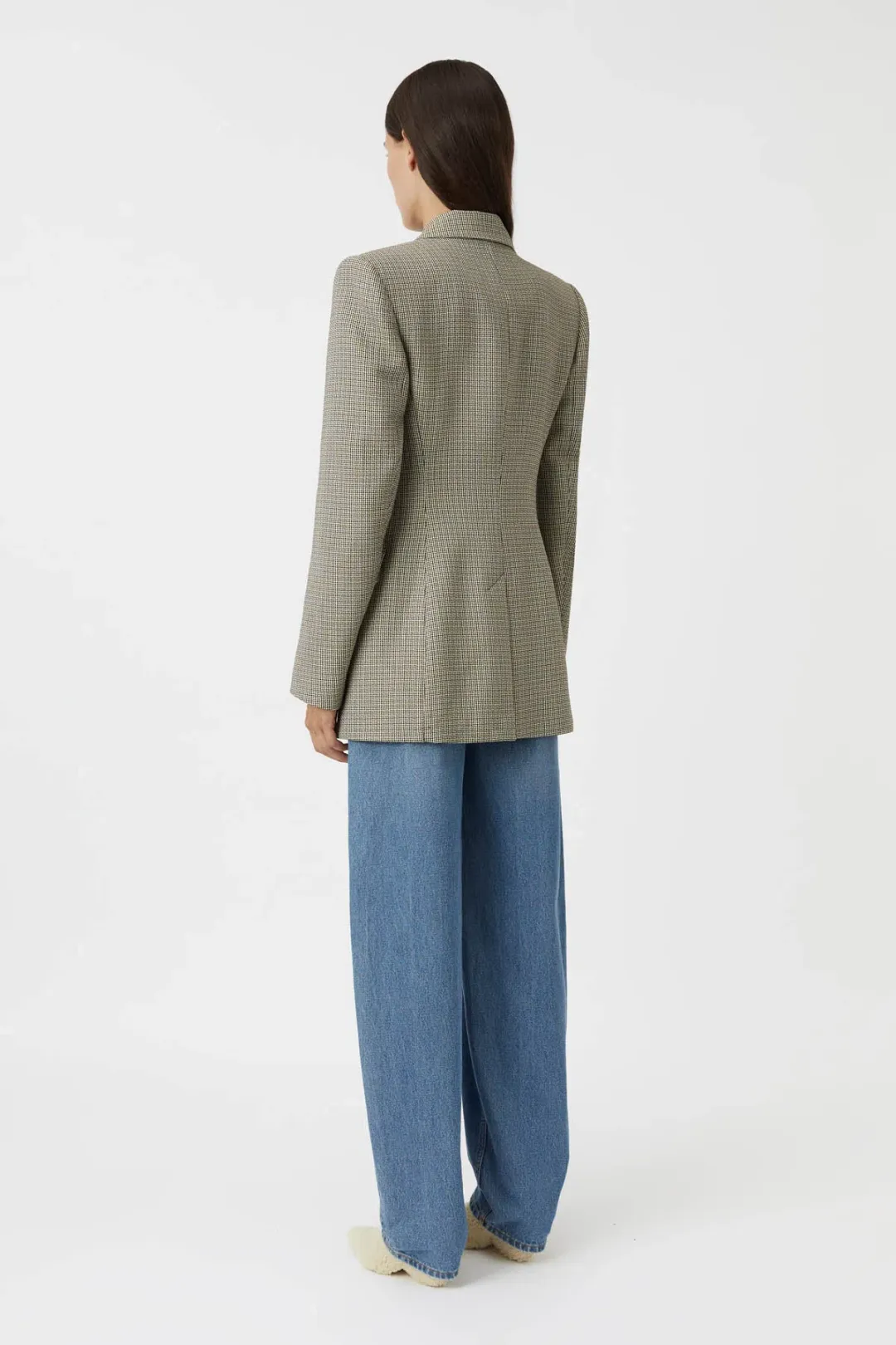 Camilla And Marc Banks Blazer Black Houndstooth Size 8 for rent on The Volte - main image