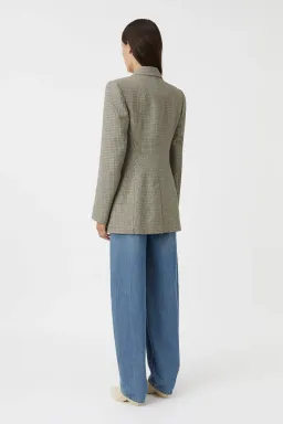 Camilla And Marc Banks Blazer Black Houndstooth Size 8 for rent on The Volte - image 3