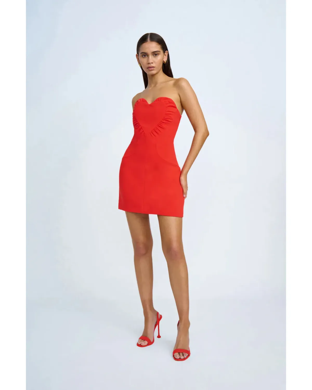 By Johnny Seraphina Dress Scarlet Red Size AU 6 - Image 1