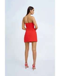 By Johnny Seraphina Dress Scarlet Red Size AU 6 for rent on The Volte - image 4