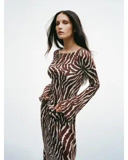 Realisation Par The Gia Dress in Animal Print Size AU 10 for rent on The Volte - image 3