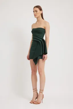 Tojha Nevie Mini Dress Forrest Green Size 6 for rent on The Volte - image 2