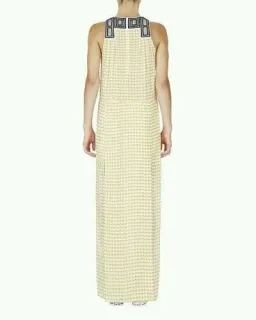 Sass & Bide Think Twice / The Element Embellished Silk Maxi Dress Yellow Size 6 for rent on The Volte - image 2