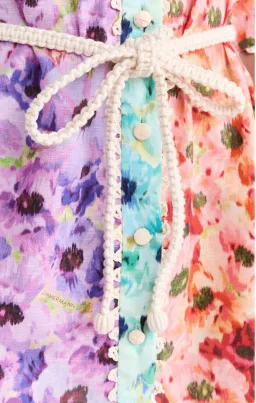 Zimmermann Lightburst Trimmed Shirt Mini Dress Spliced Size 0 / AU 8 for rent on The Volte - image 5