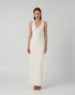 Effie Kats Eiza Ivory Gown Cream Size XS/Au 6 for rent on The Volte - image 1