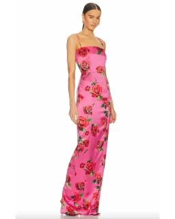 Sau Lee Sofia Dress Pink Floral Size AU 12 for rent on The Volte - image 2