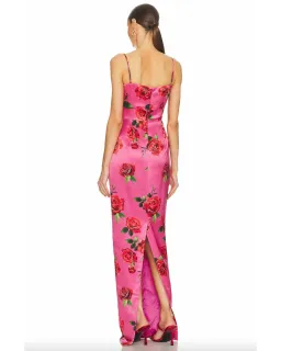 Sau Lee Sofia Dress Pink Floral Size AU 12 for rent on The Volte - image 3